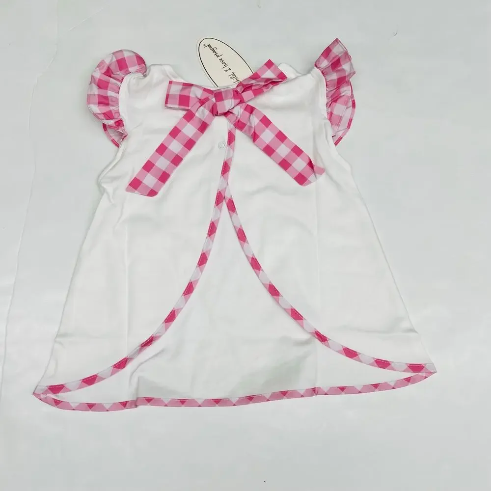 NWT Lullaby Set Size 5 Channing Short Set in Pink Gingham